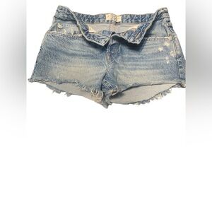 We The Free Blue Jean Shorts